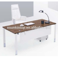 Heat Verkauf modernen Chef Schreibtisch Set Design braun Melamin + Zebra Polsterung, Pro Büromöbel Fabrik (JO4062-2)